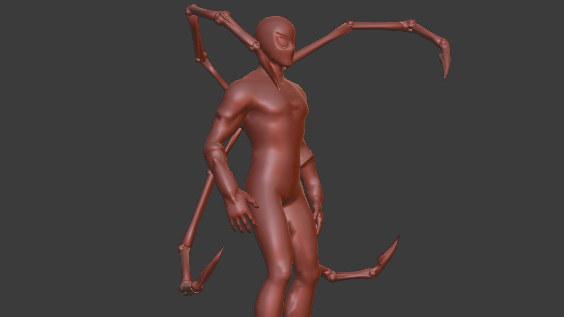 Spider-Man Infinity War Suit High-Quality 3D Model Low-poly 3D model_12