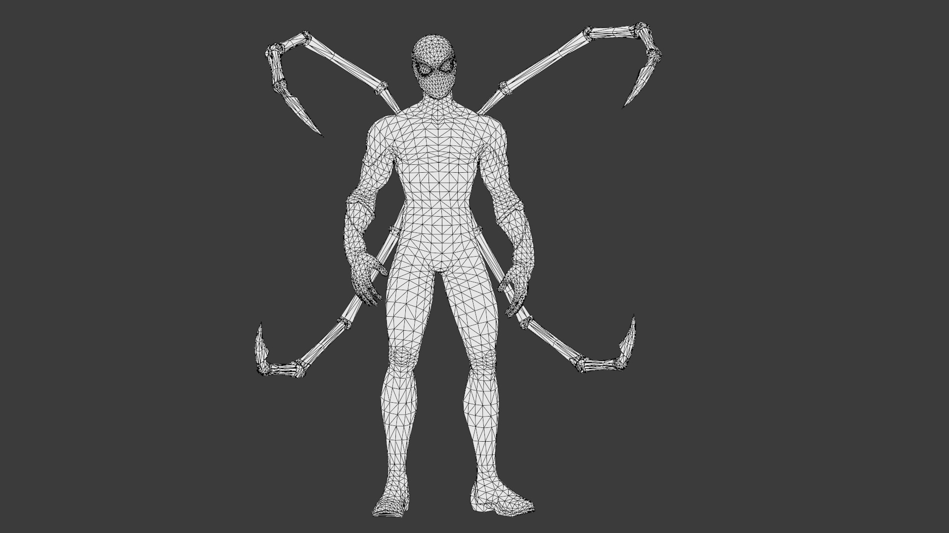 Spider-Man Infinity War Suit High-Quality 3D Model Low-poly 3D model_28