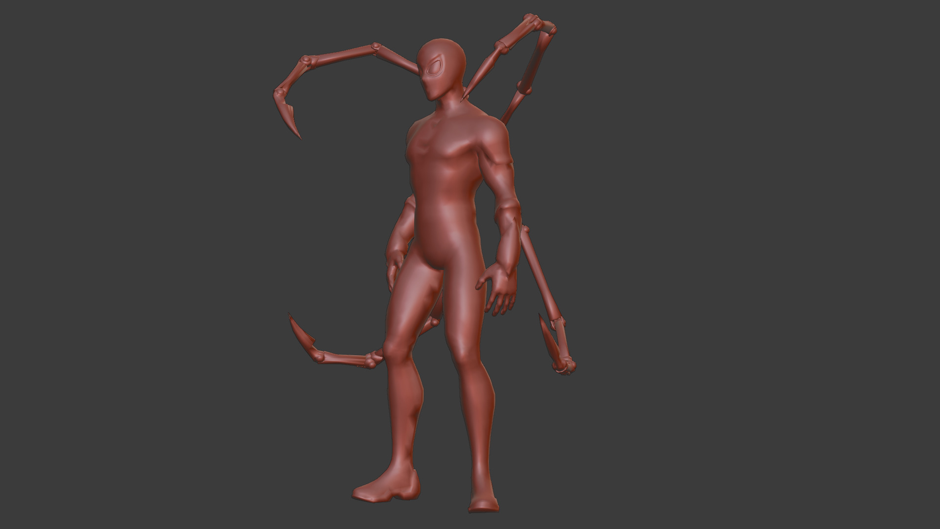 Spider-Man Infinity War Suit High-Quality 3D Model Low-poly 3D model_17