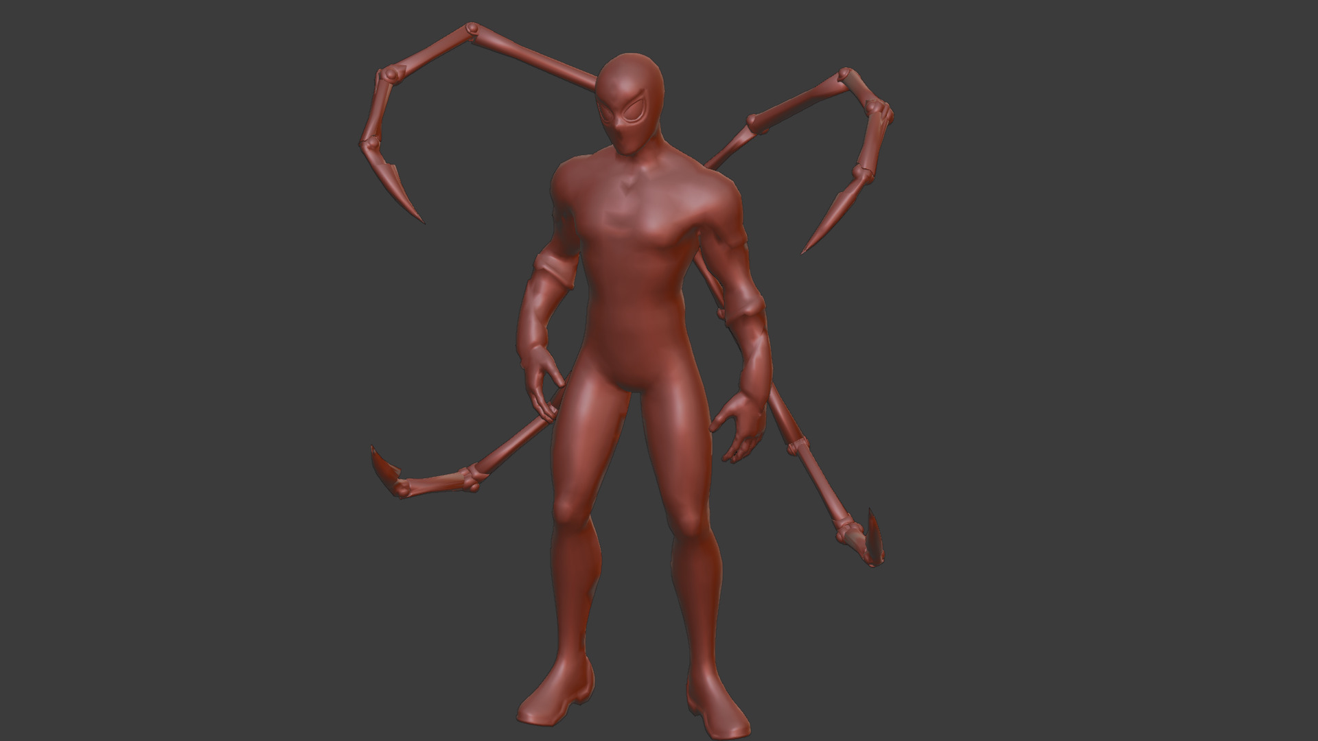 Spider-Man Infinity War Suit High-Quality 3D Model Low-poly 3D model_23