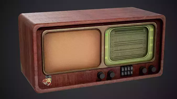 Old Radio - PBR Texture