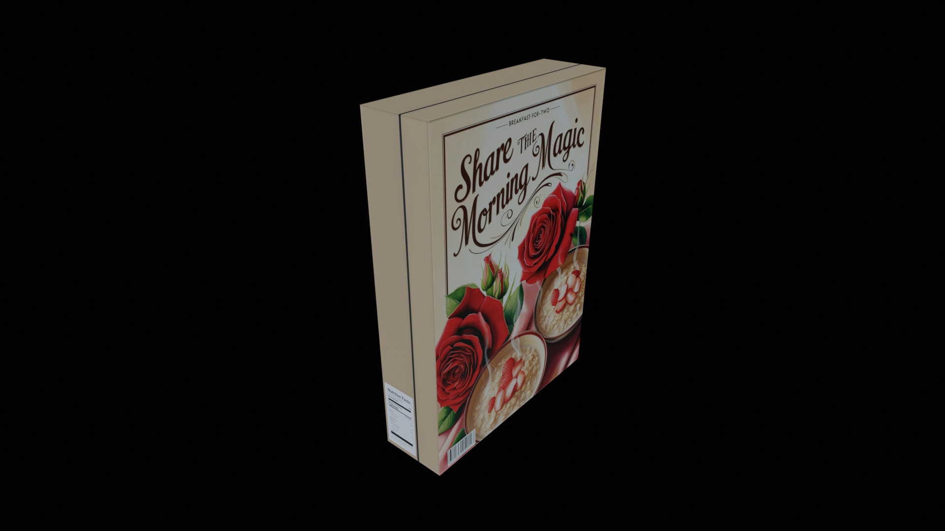 Dry breakfast and cereal-Instant Oatmeal-GAME READY PBR Low-poly 3D model_11