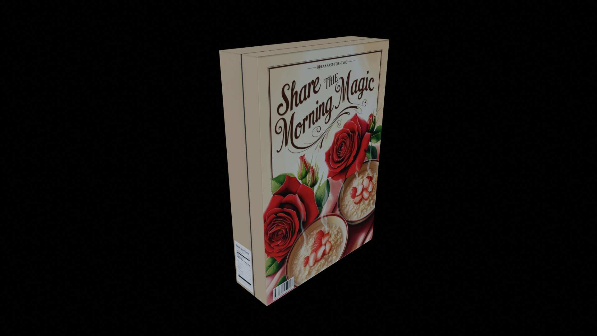 Dry breakfast and cereal-Instant Oatmeal-GAME READY PBR Low-poly 3D model_2