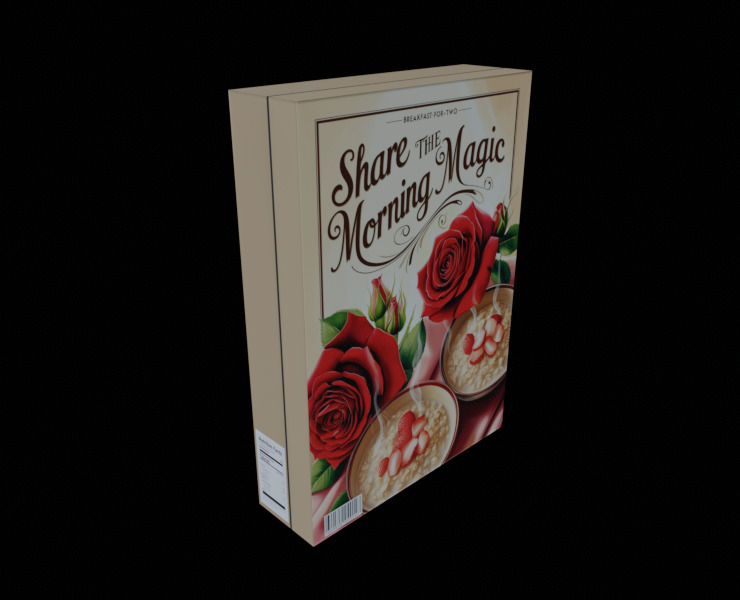 Dry breakfast and cereal-Instant Oatmeal-GAME READY PBR Low-poly 3D model_14