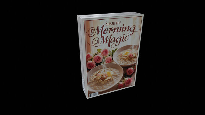 Dry breakfast and cereal-Instant Oatmeal-GAME READY PBR Low-poly 3D model