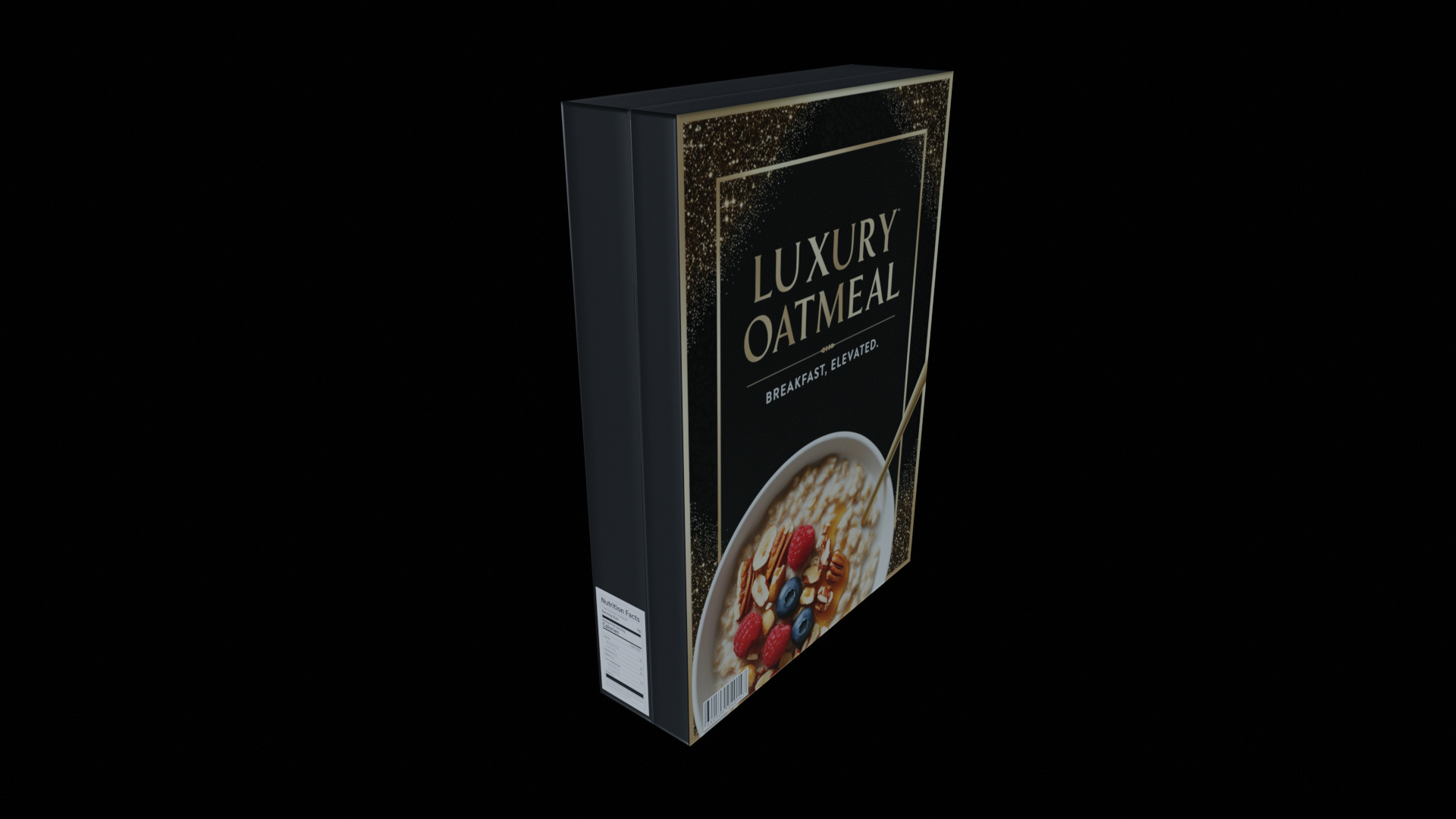 Dry breakfast and cereal-Instant Oatmeal-GAME READY PBR Low-poly 3D model_4