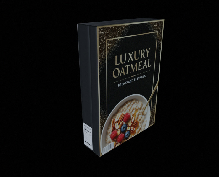 Dry breakfast and cereal-Instant Oatmeal-GAME READY PBR Low-poly 3D model_14