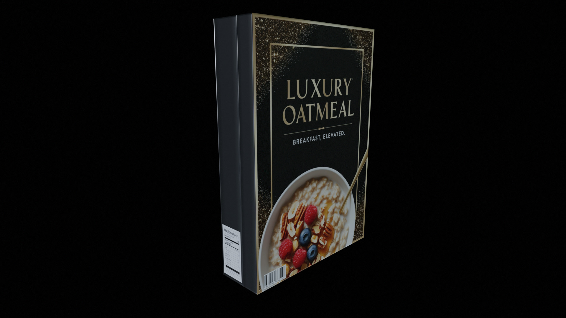 Dry breakfast and cereal-Instant Oatmeal-GAME READY PBR Low-poly 3D model_2