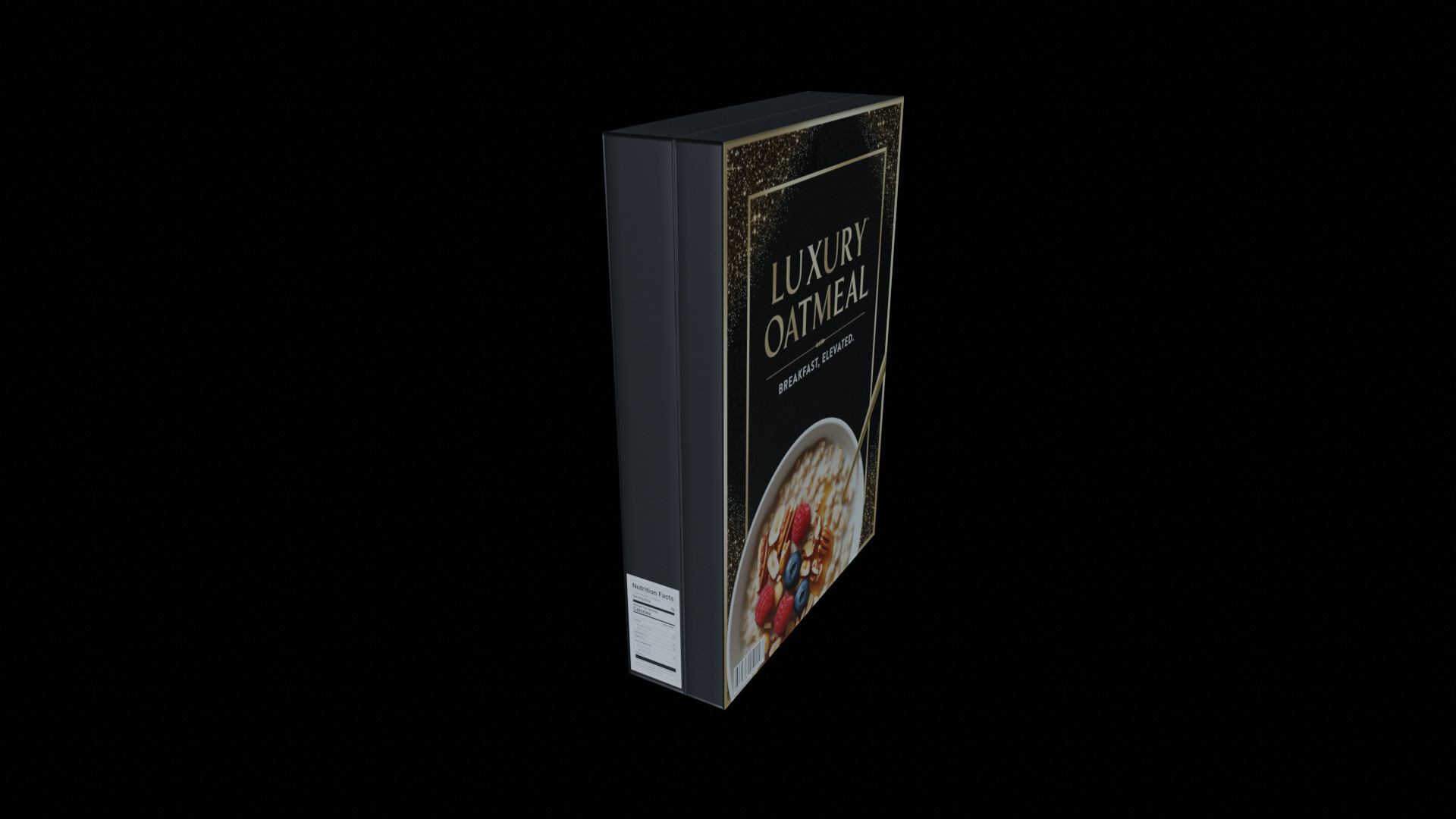 Dry breakfast and cereal-Instant Oatmeal-GAME READY PBR Low-poly 3D model_12