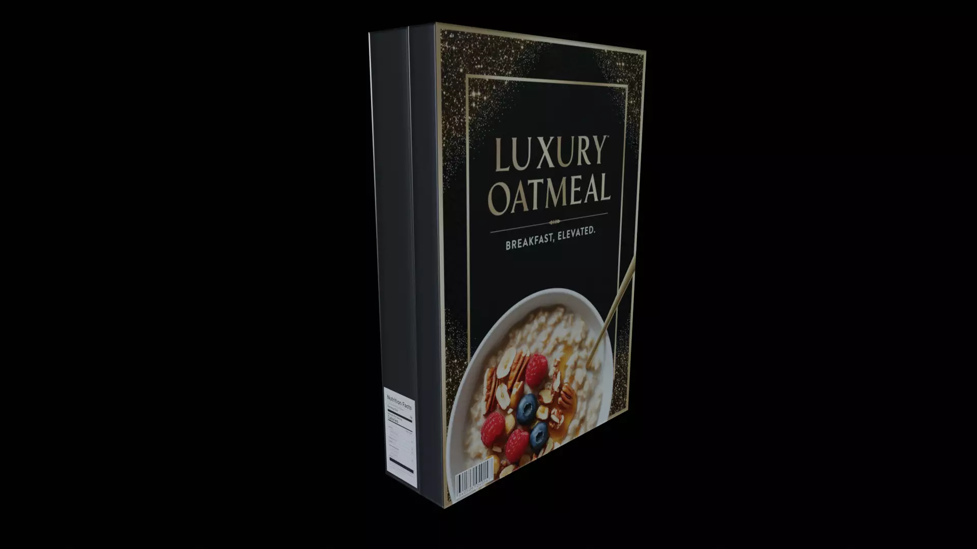 Dry breakfast and cereal-Instant Oatmeal-GAME READY PBR Low-poly 3D model_0
