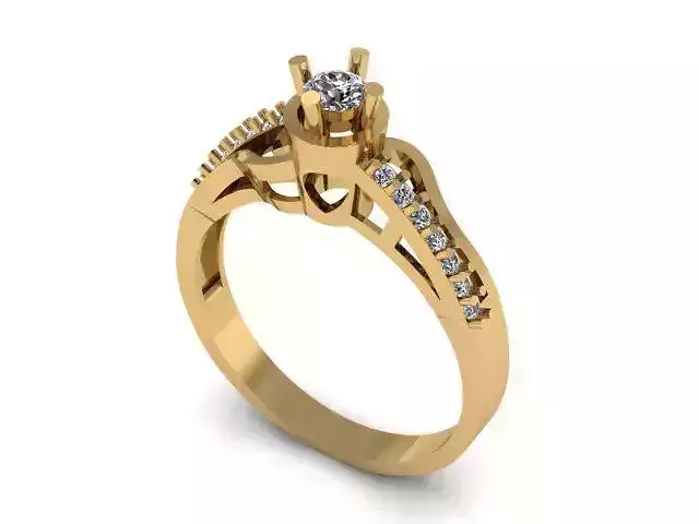 Beautiful Solitaire Ring For Diamonds