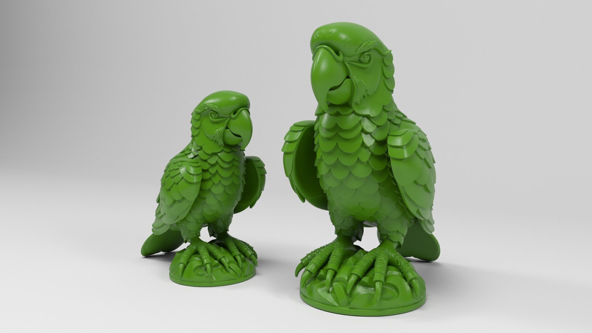 Parrot Figurine 3D print model_9