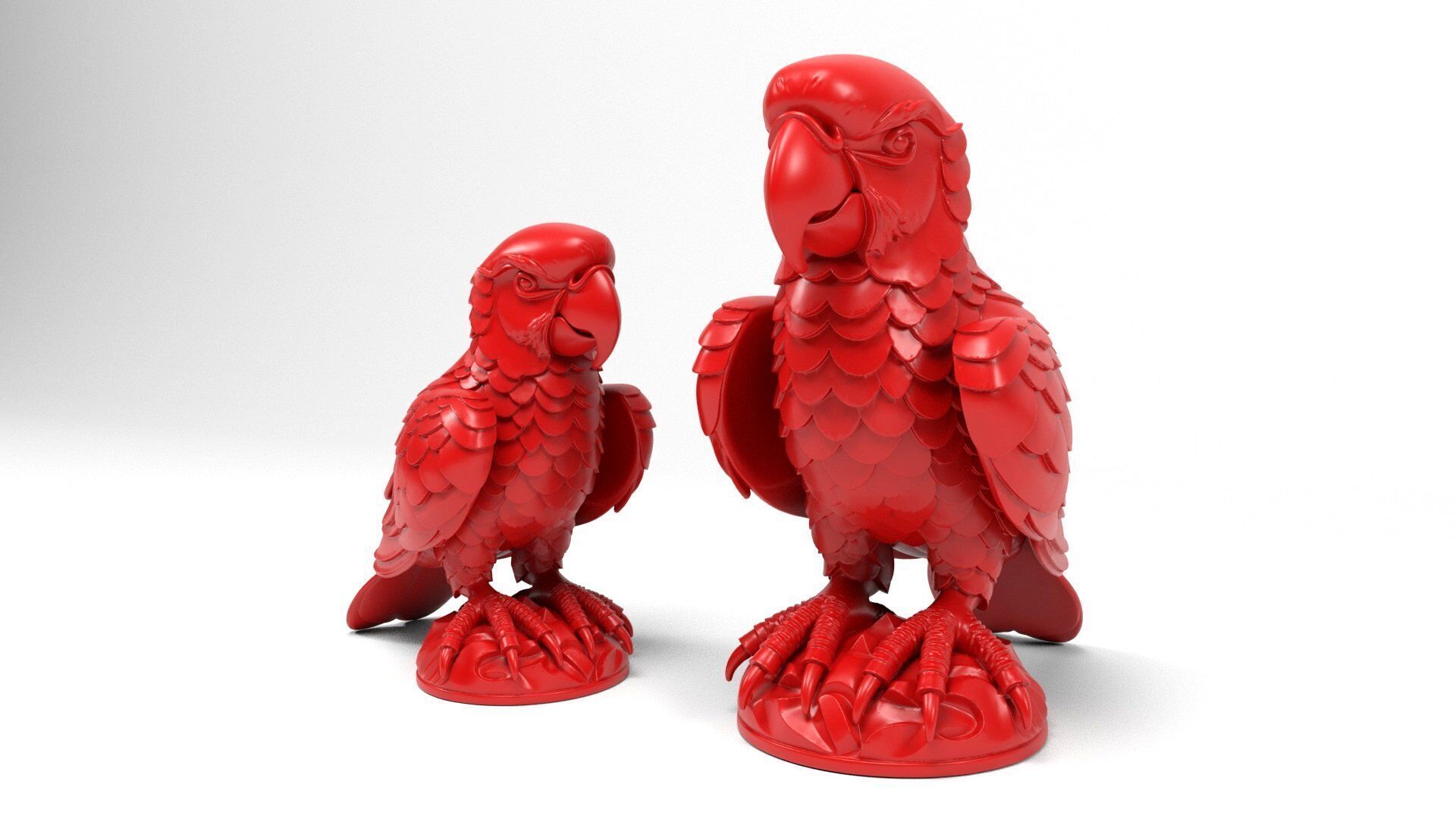Parrot Figurine 3D print model_8