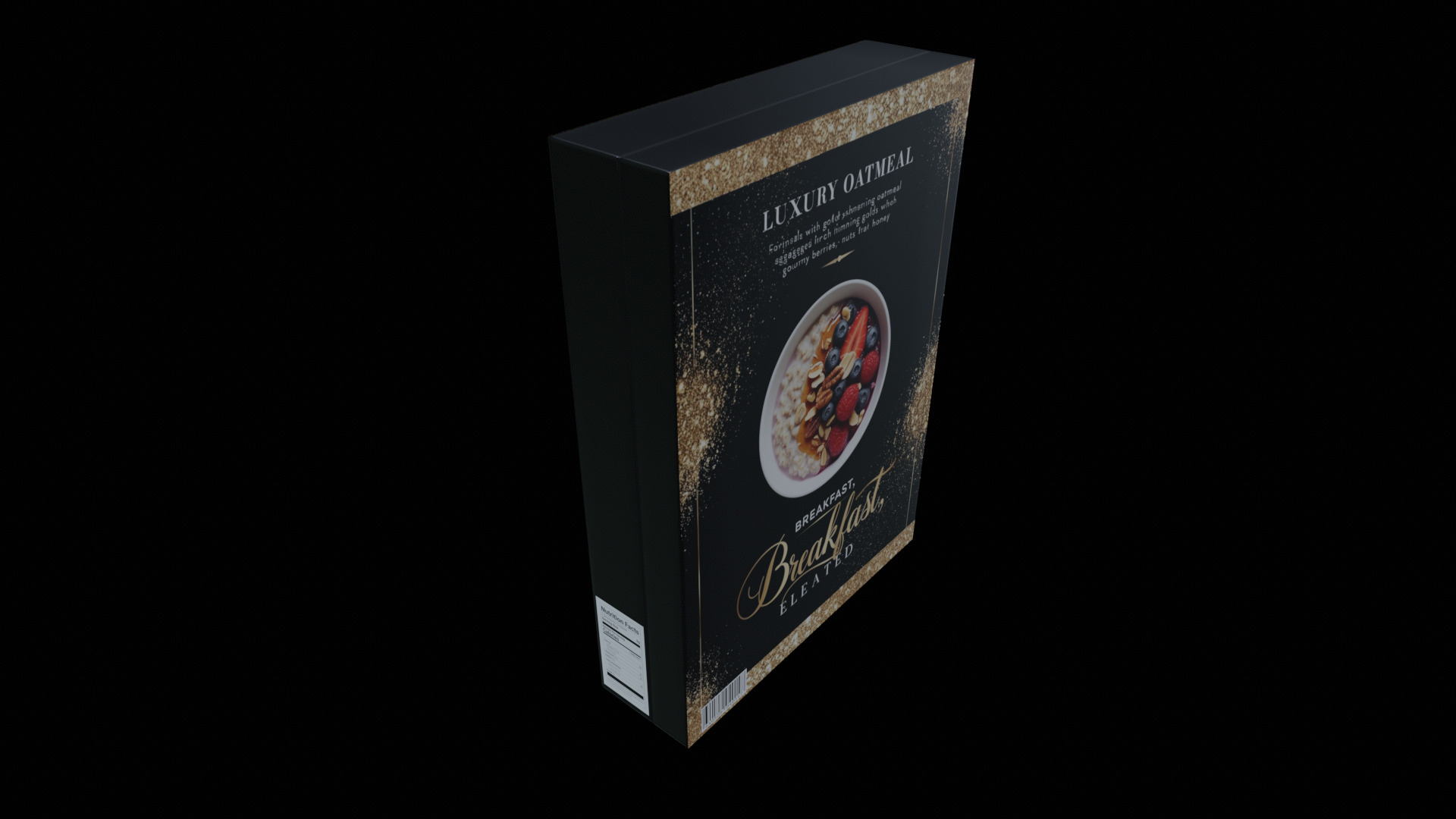 Dry breakfast and cereal-Instant Oatmeal-GAME READY PBR Low-poly 3D model_3