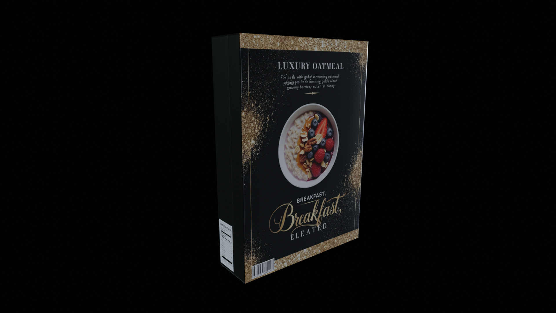 Dry breakfast and cereal-Instant Oatmeal-GAME READY PBR Low-poly 3D model_12