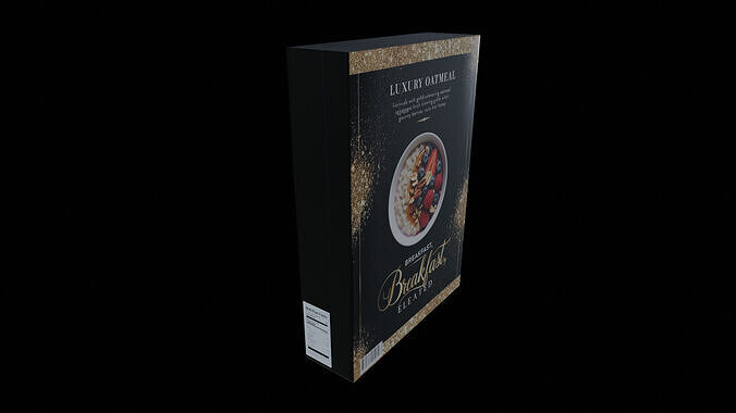 Dry breakfast and cereal-Instant Oatmeal-GAME READY PBR Low-poly 3D model