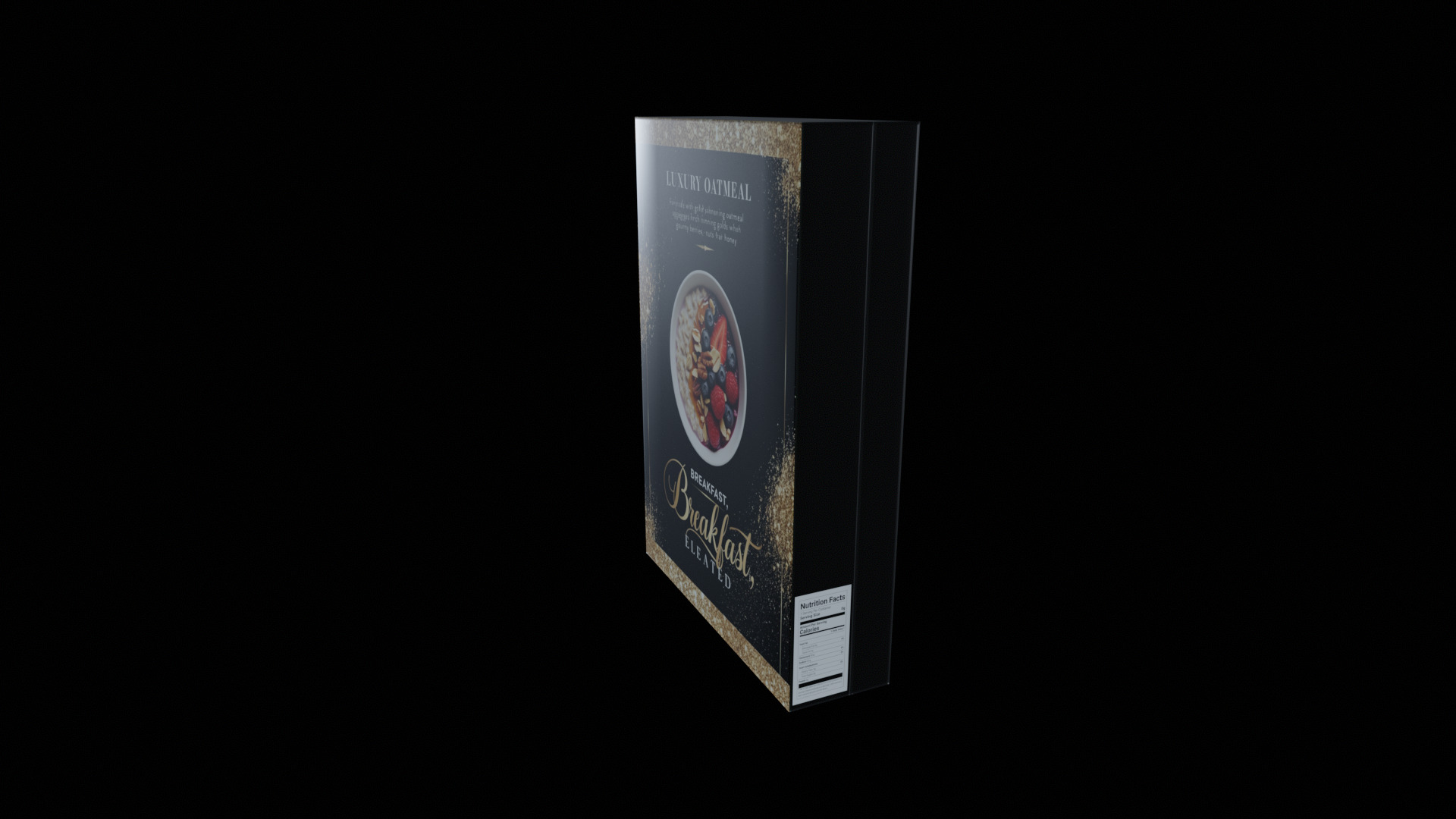 Dry breakfast and cereal-Instant Oatmeal-GAME READY PBR Low-poly 3D model_7