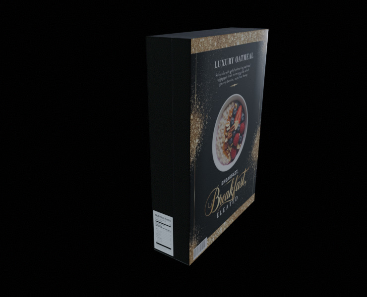 Dry breakfast and cereal-Instant Oatmeal-GAME READY PBR Low-poly 3D model_14