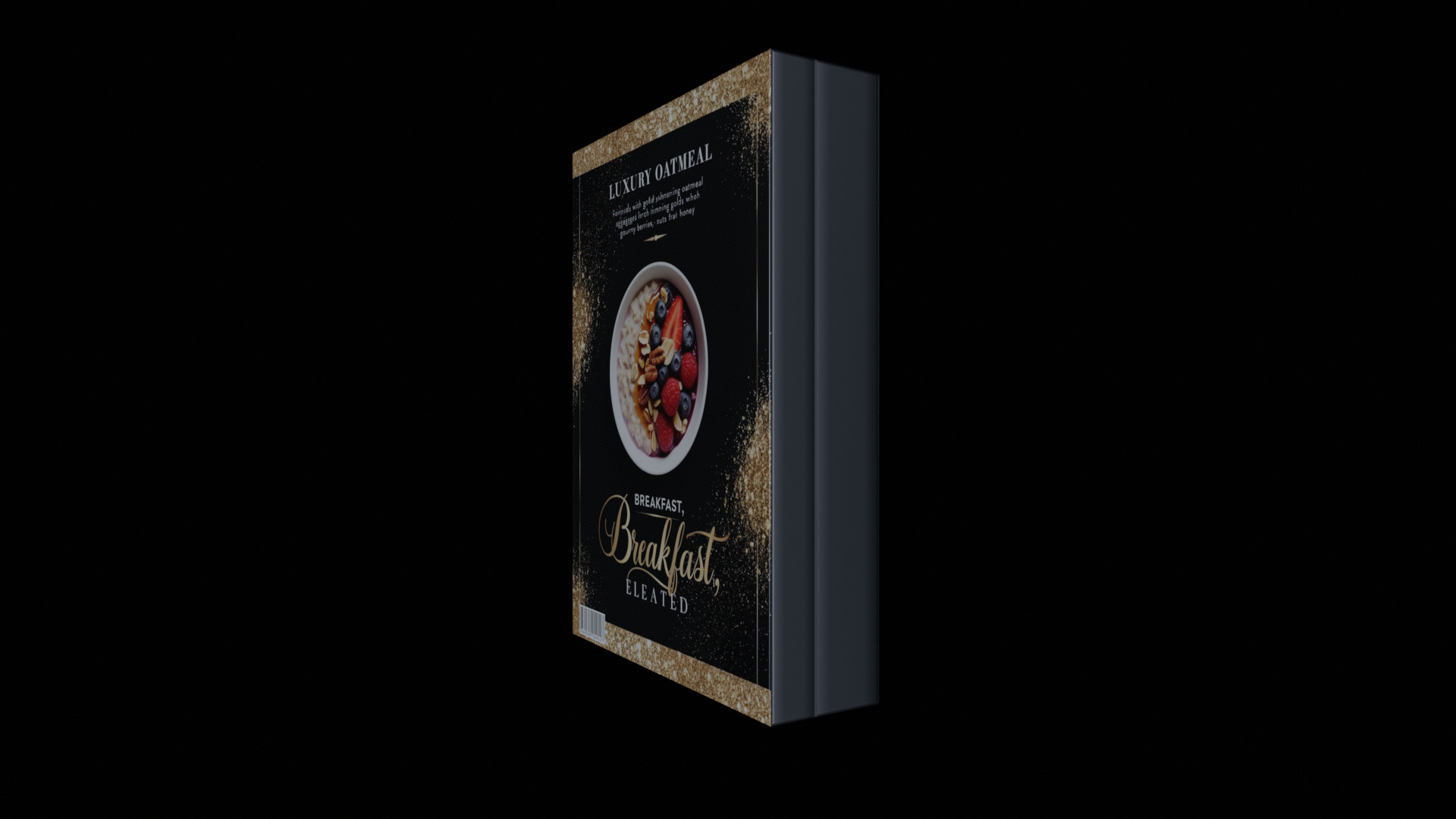 Dry breakfast and cereal-Instant Oatmeal-GAME READY PBR Low-poly 3D model_6