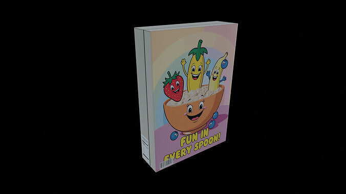 Dry breakfast and cereal-Instant Oatmeal-GAME READY PBR Low-poly 3D model