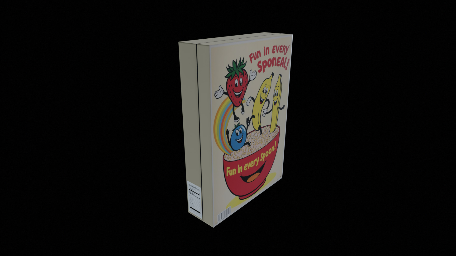 Dry breakfast and cereal-Instant Oatmeal-GAME READY PBR Low-poly 3D model_2