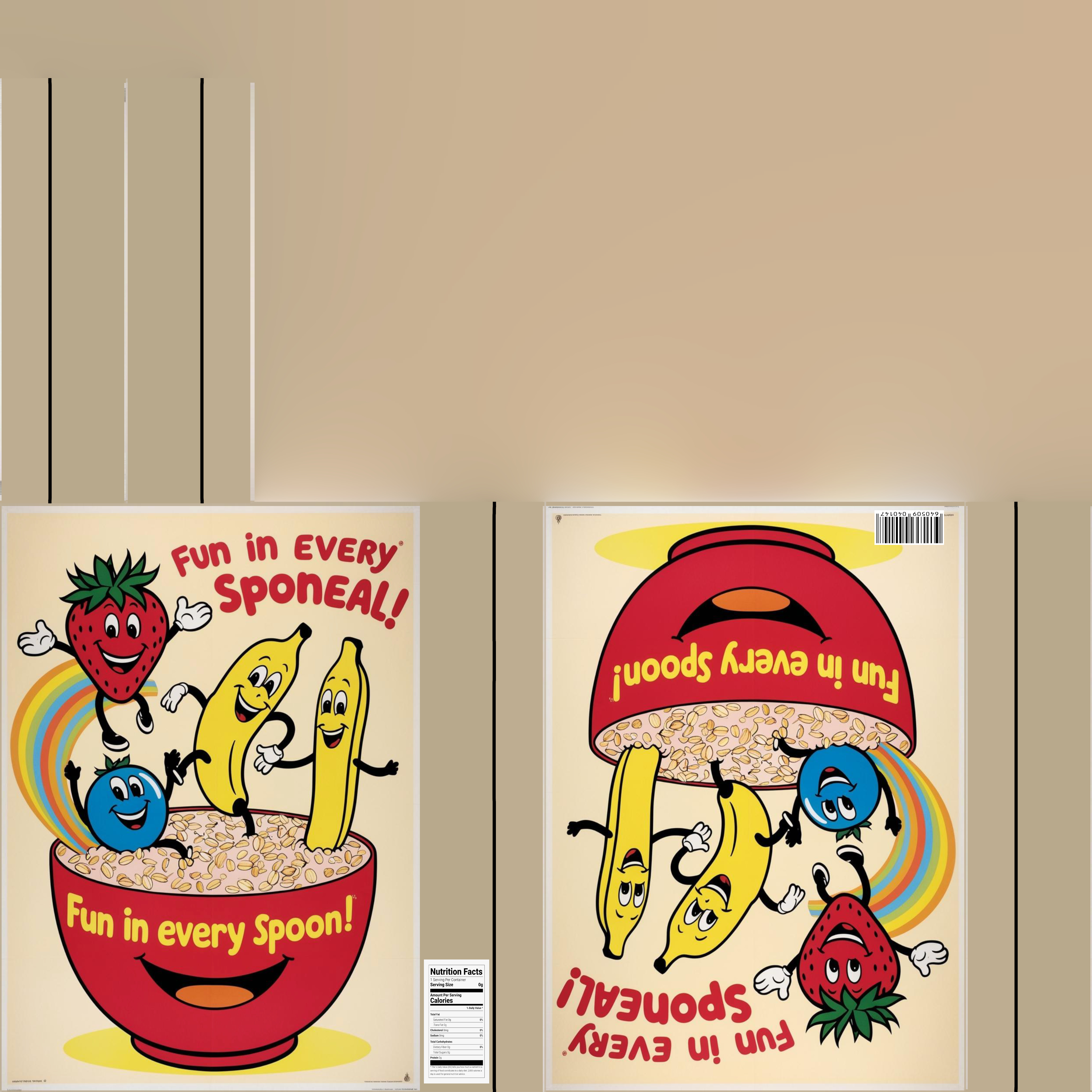 Dry breakfast and cereal-Instant Oatmeal-GAME READY PBR Low-poly 3D model_16