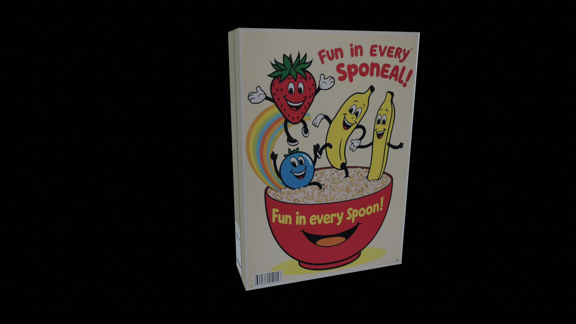 Dry breakfast and cereal-Instant Oatmeal-GAME READY PBR Low-poly 3D model_6