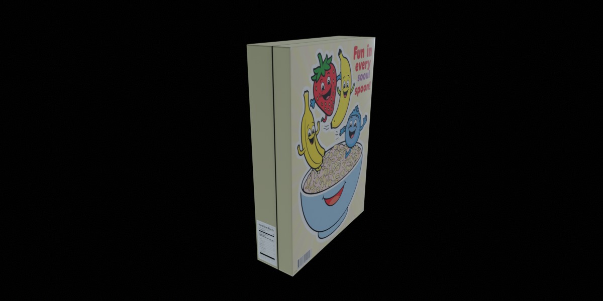 Dry breakfast and cereal-Instant Oatmeal-GAME READY PBR Low-poly 3D model_13