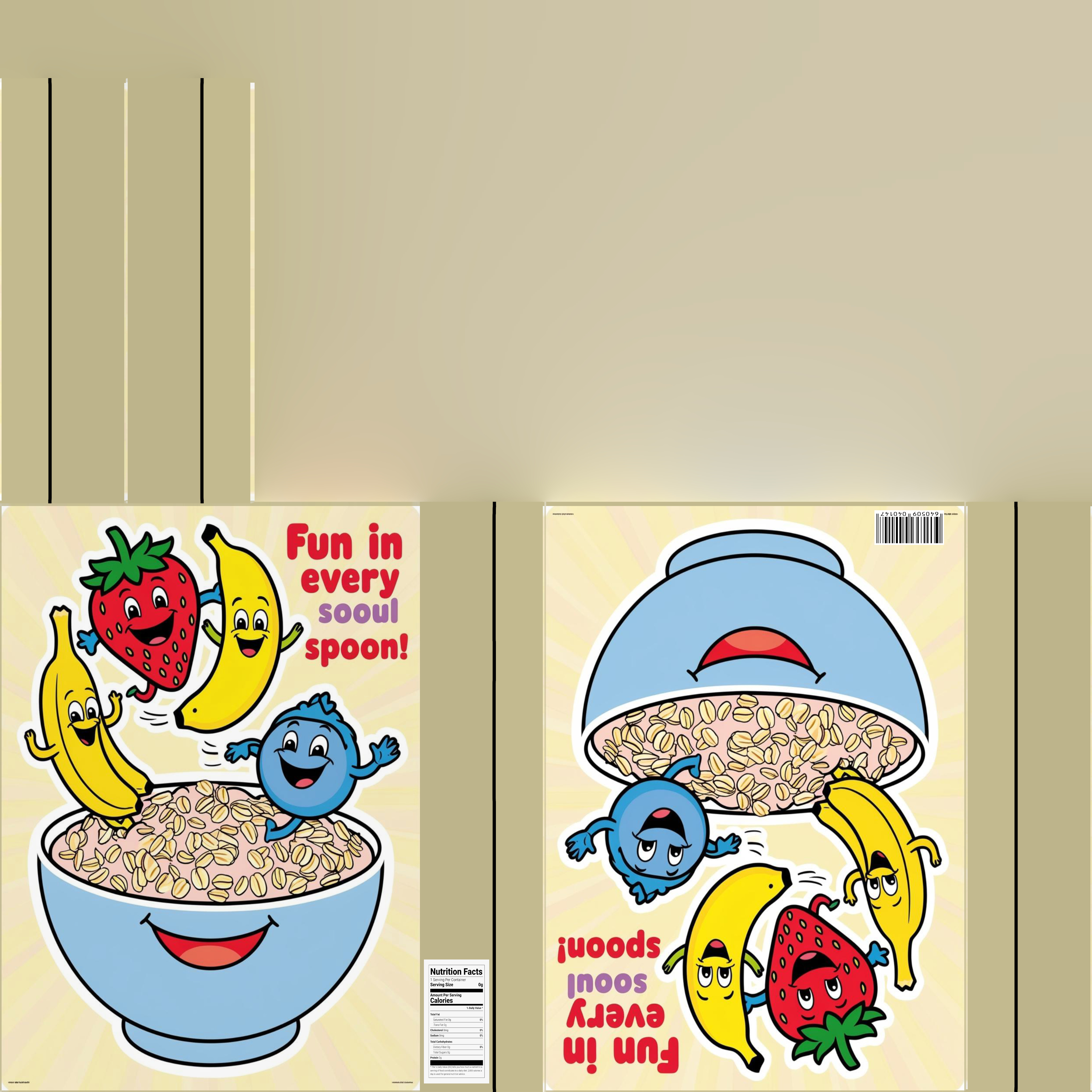 Dry breakfast and cereal-Instant Oatmeal-GAME READY PBR Low-poly 3D model_16