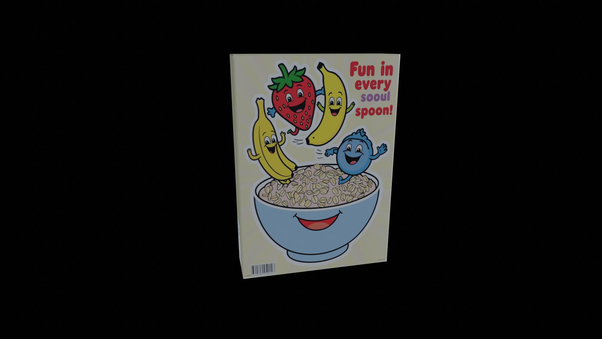 Dry breakfast and cereal-Instant Oatmeal-GAME READY PBR Low-poly 3D model_6