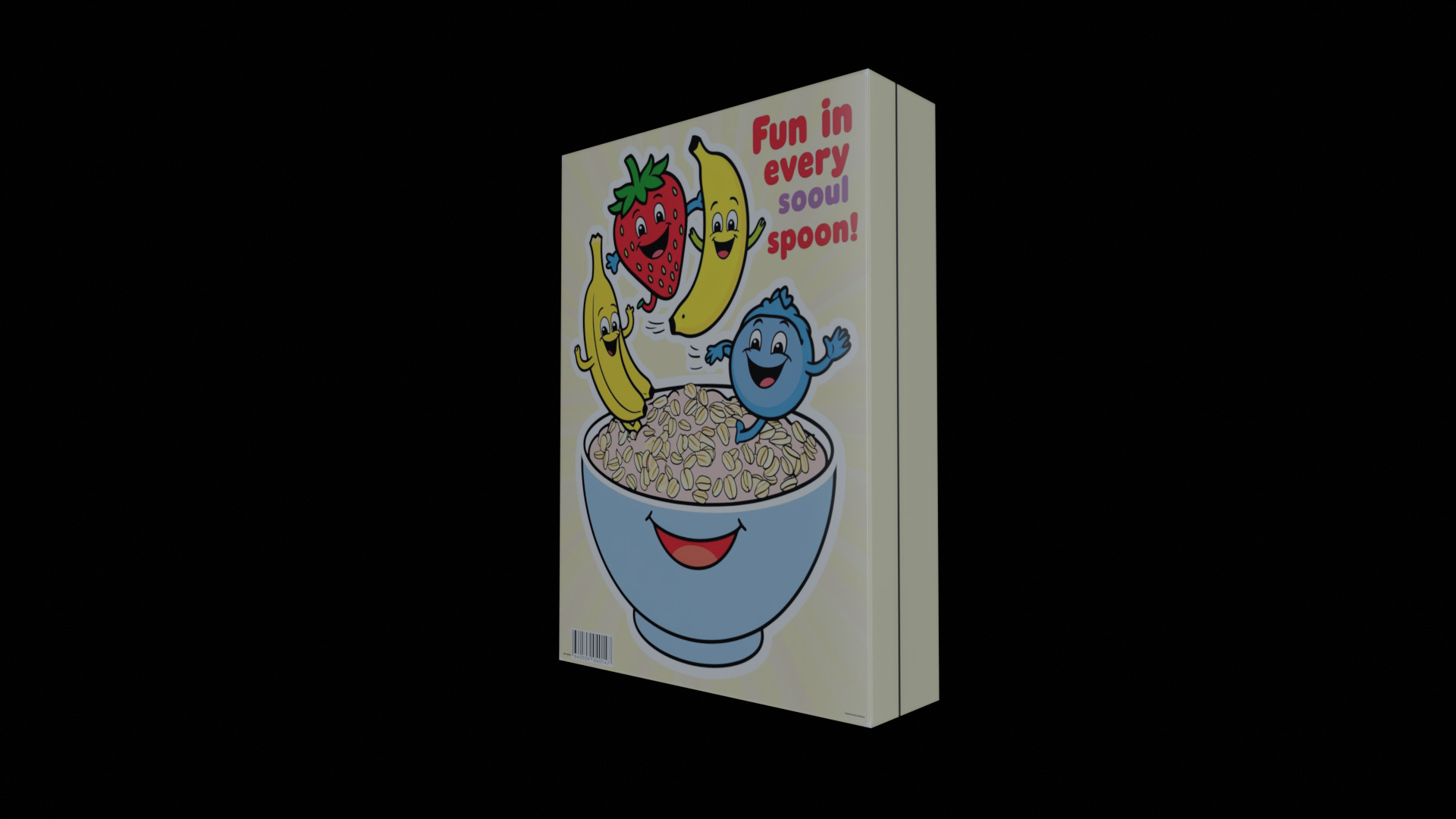 Dry breakfast and cereal-Instant Oatmeal-GAME READY PBR Low-poly 3D model_8