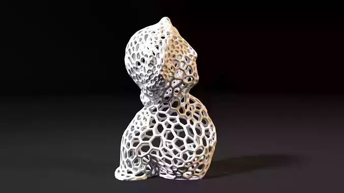 Alexander the Great Voronoi 3D print model