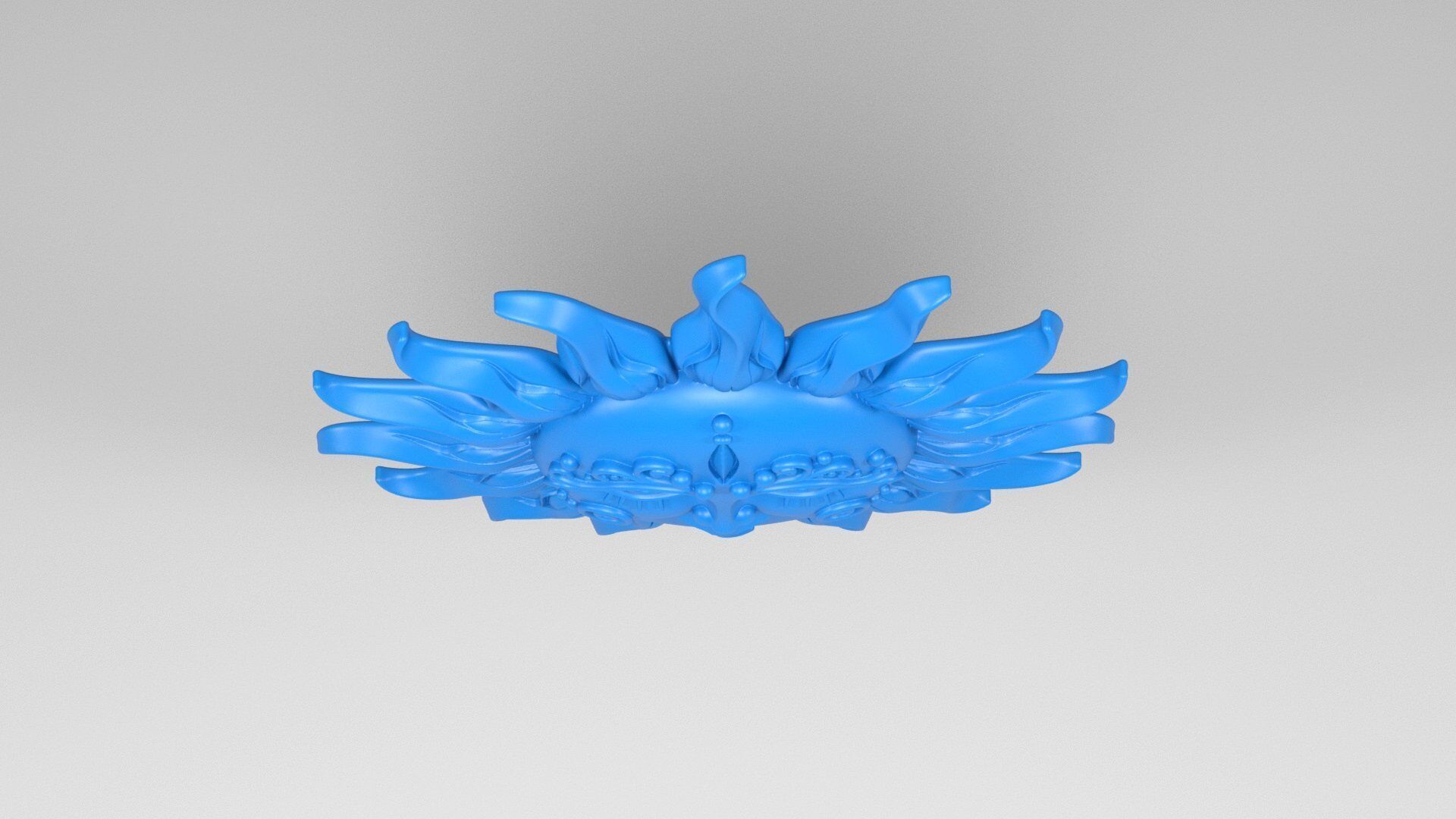 Sun wall decoration 3D print model_5