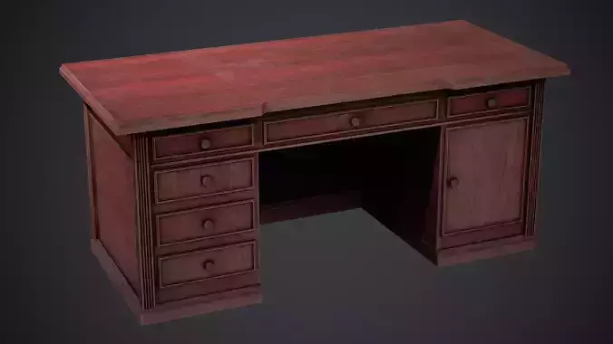 Wooden Desk - PBR Texture
