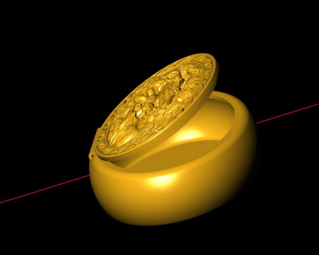 Feast Day of Our Lady of Lourdes box 3D print model_5