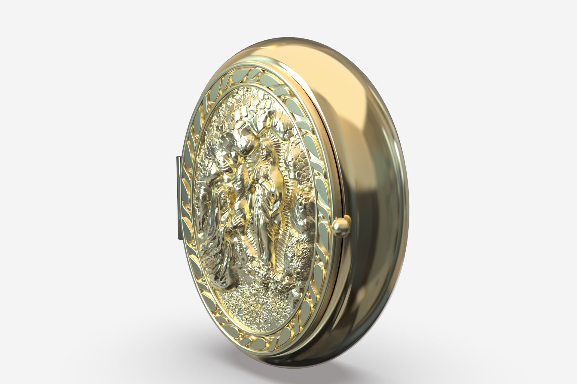 Feast Day of Our Lady of Lourdes box 3D print model_6