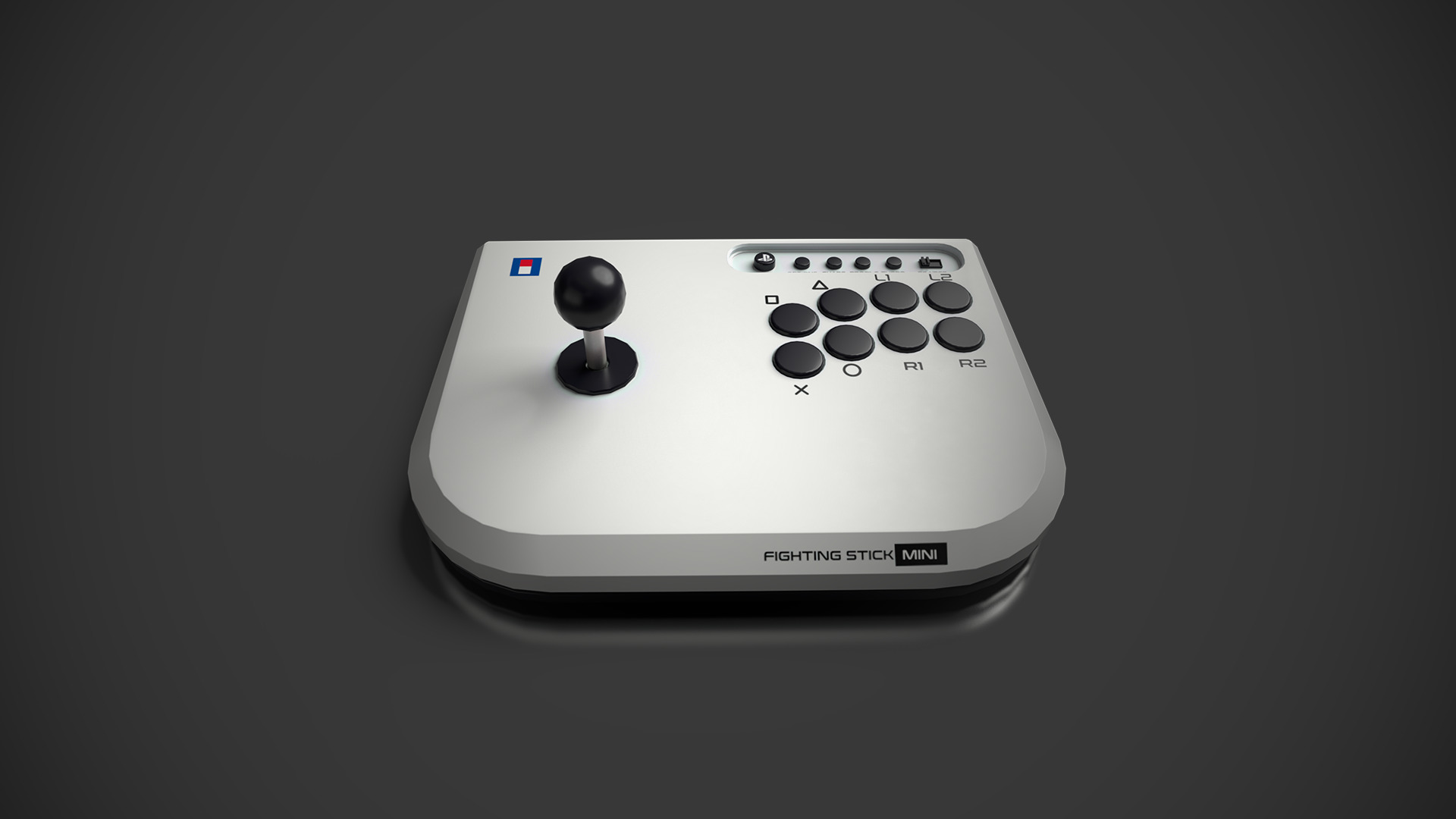 Arcade fighting mini Low-poly 3D model_3