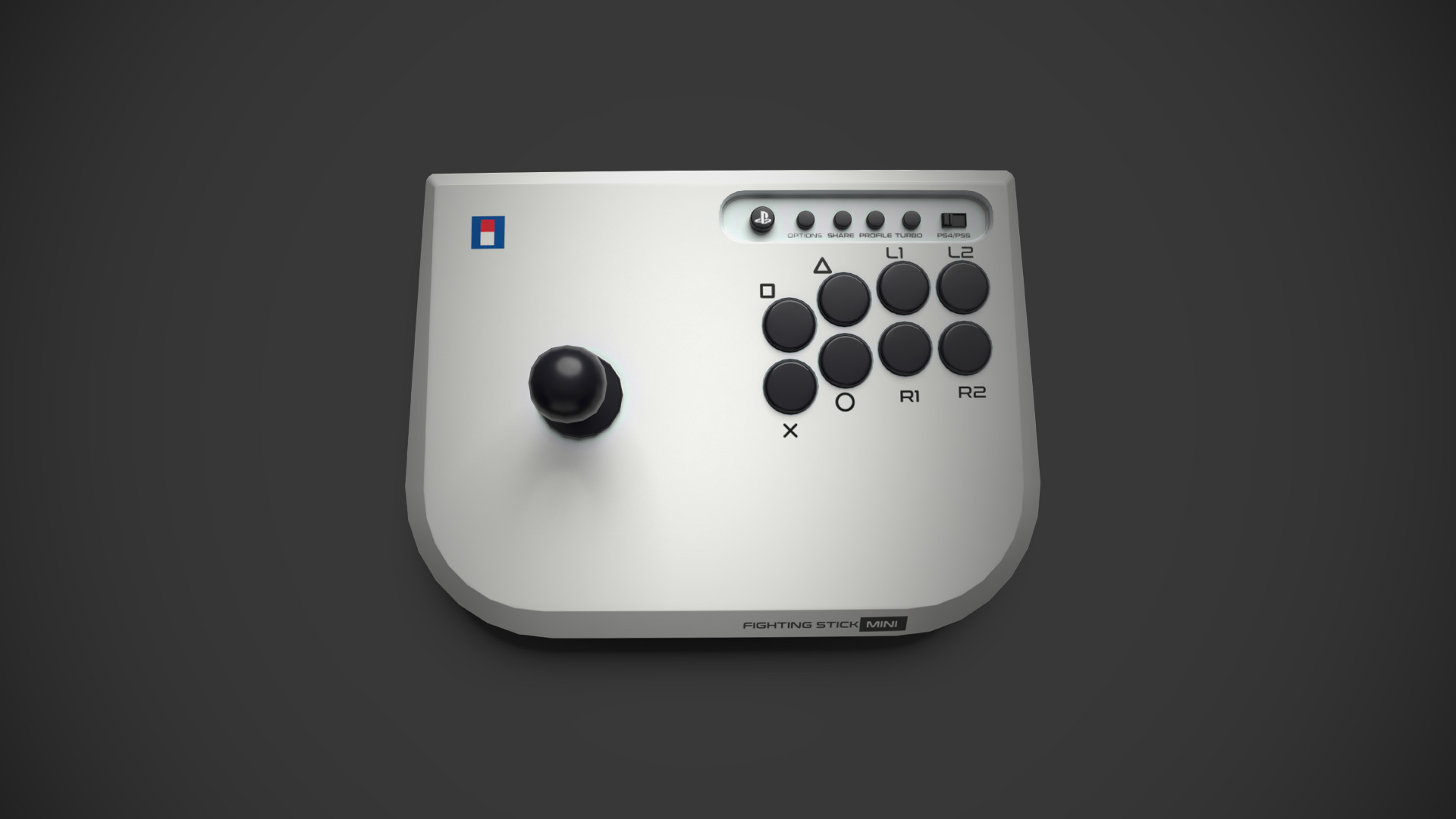 Arcade fighting mini Low-poly 3D model_4