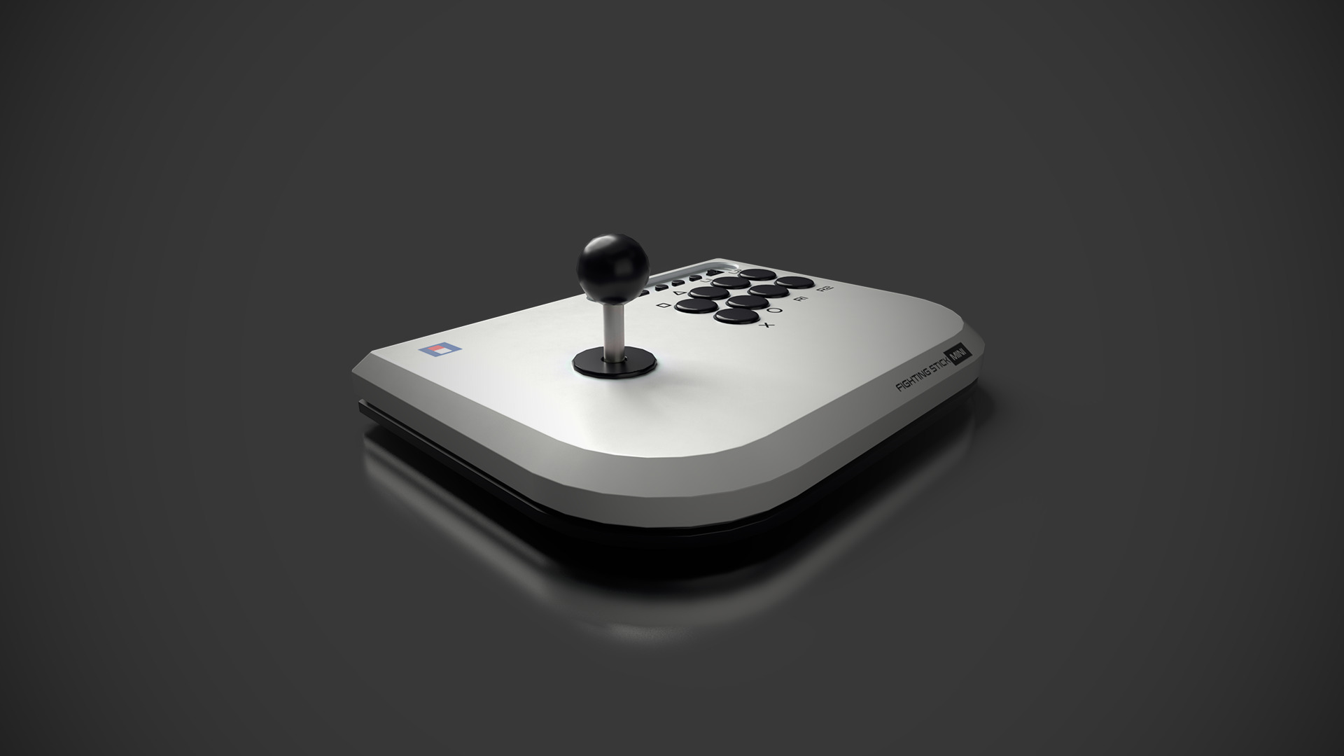 Arcade fighting mini Low-poly 3D model_5