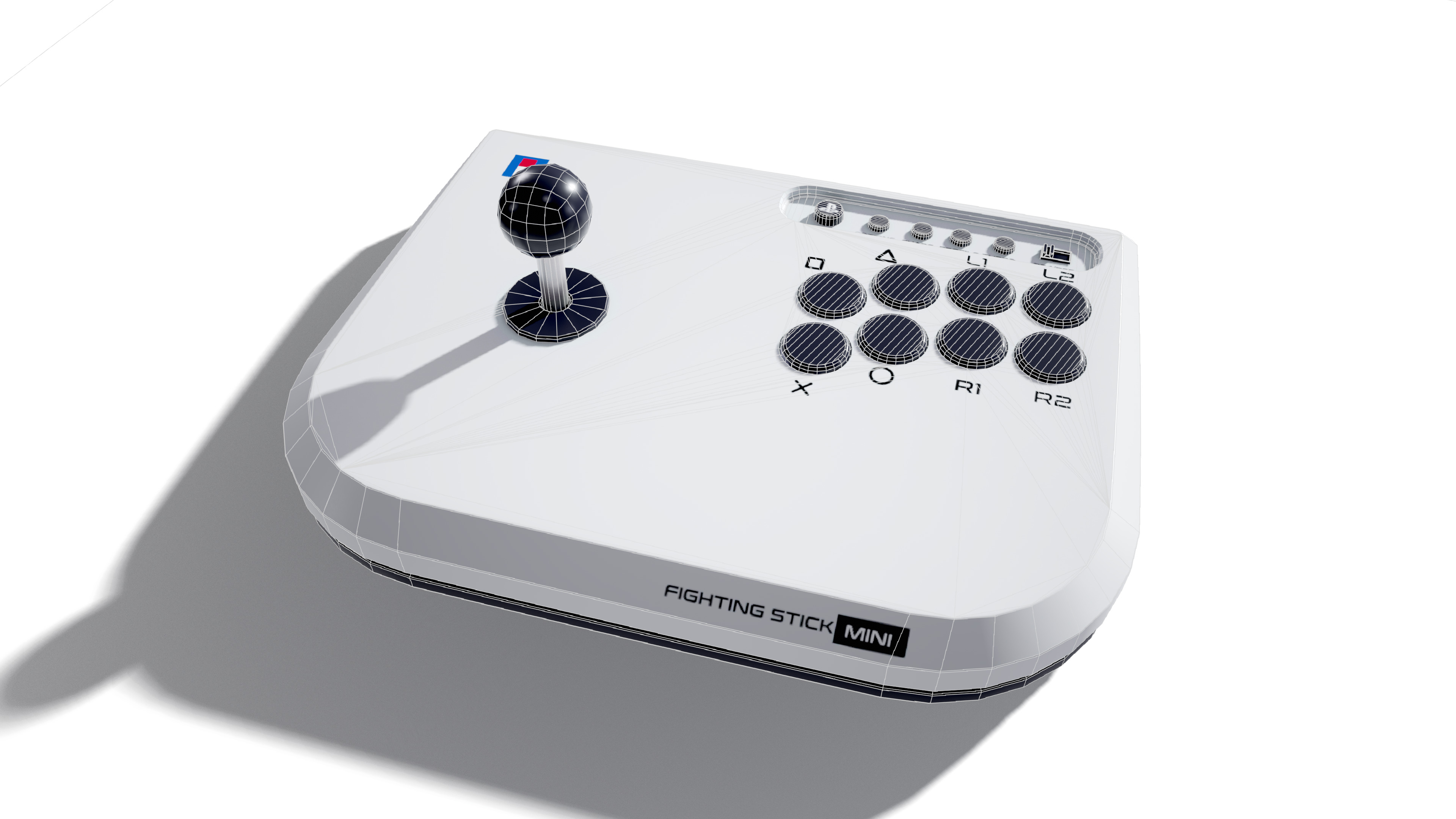 Arcade fighting mini Low-poly 3D model_8