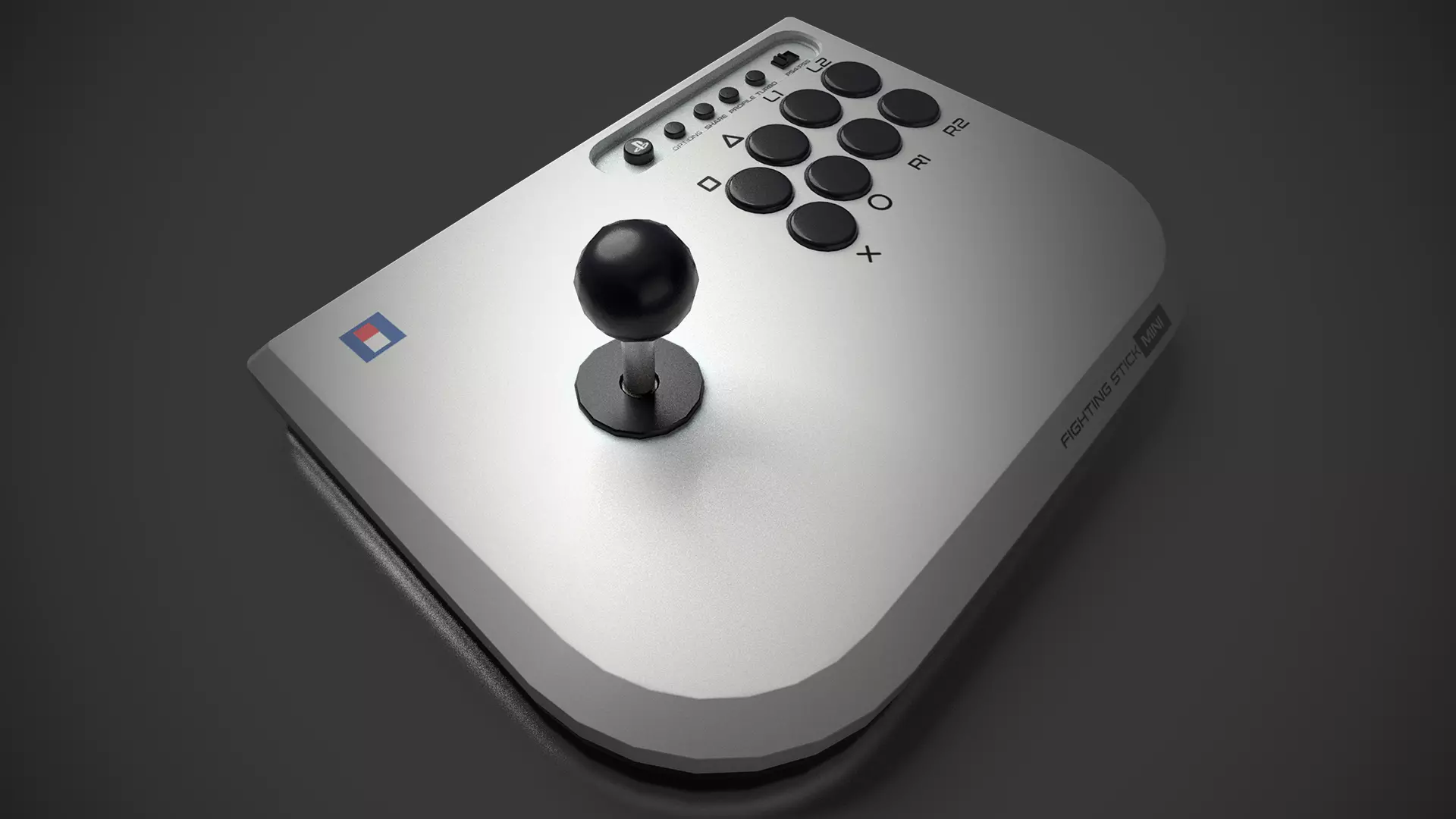 Arcade fighting mini Low-poly 3D model_0