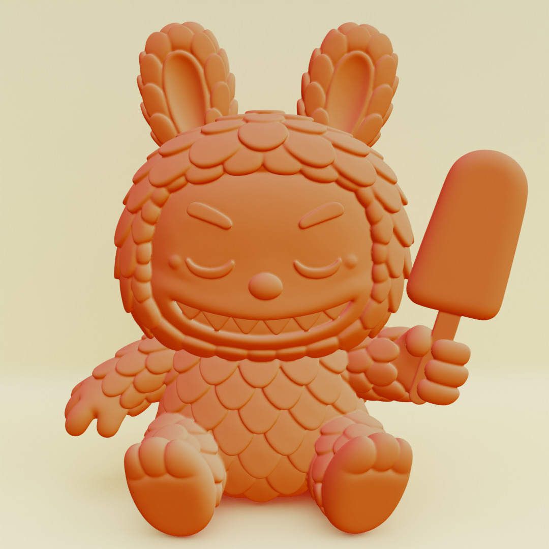 Labubu Beach Set Characters HEHE ZIZI Pop Mart Printable 3D print model_1