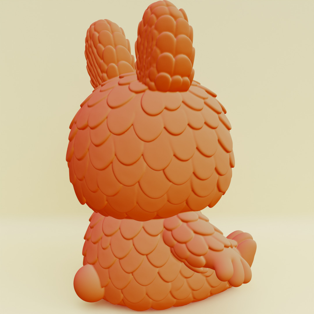 Labubu Beach Set Characters HEHE ZIZI Pop Mart Printable 3D print model_5