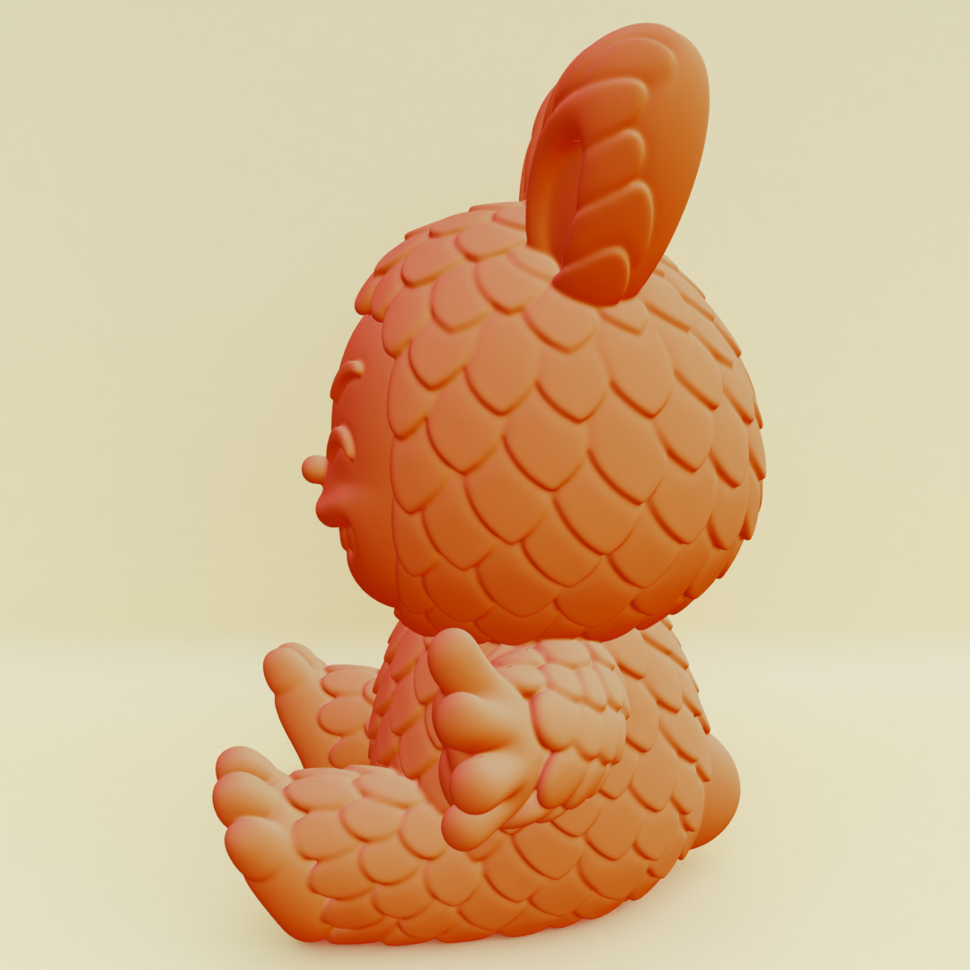 Labubu Beach Set Characters HEHE ZIZI Pop Mart Printable 3D print model_9