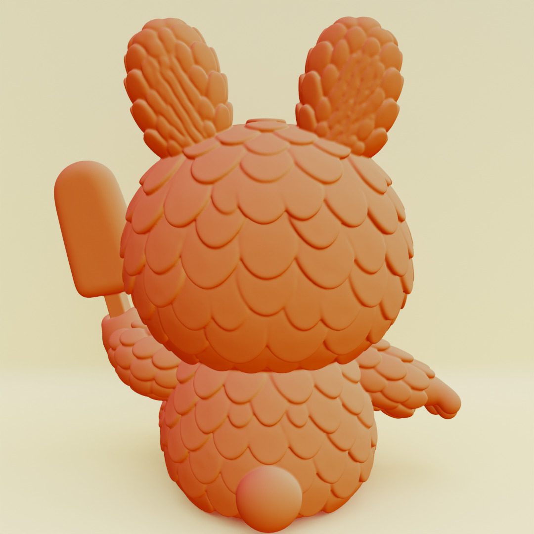 Labubu Beach Set Characters HEHE ZIZI Pop Mart Printable 3D print model_4