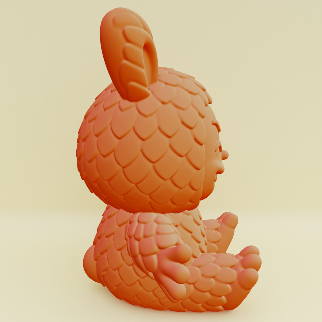 Labubu Beach Set Characters HEHE ZIZI Pop Mart Printable 3D print model_12