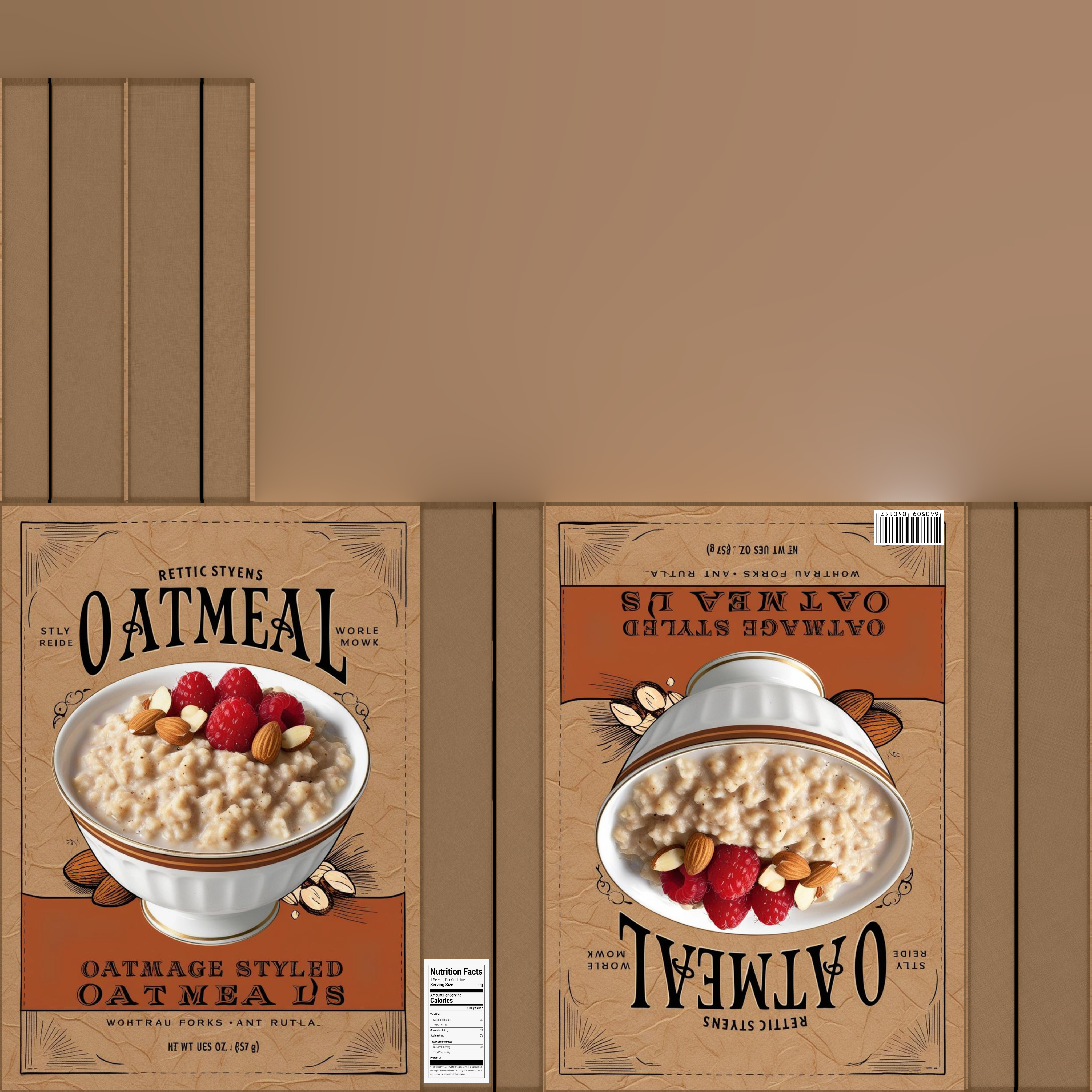 Dry breakfast and cereal-Instant Oatmeal-GAME READY PBR Low-poly 3D model_16