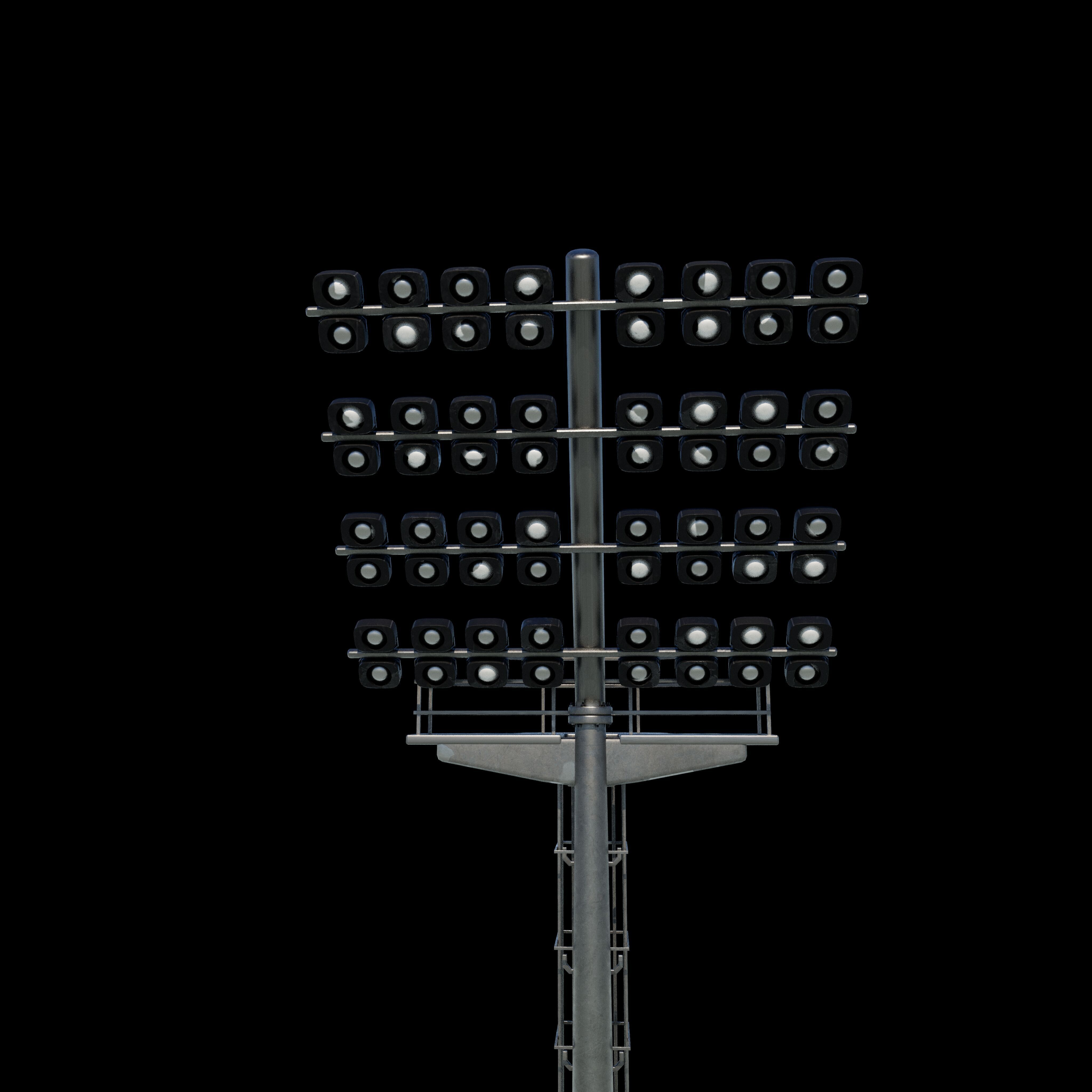 Stadium Light Tower  3D model_6
