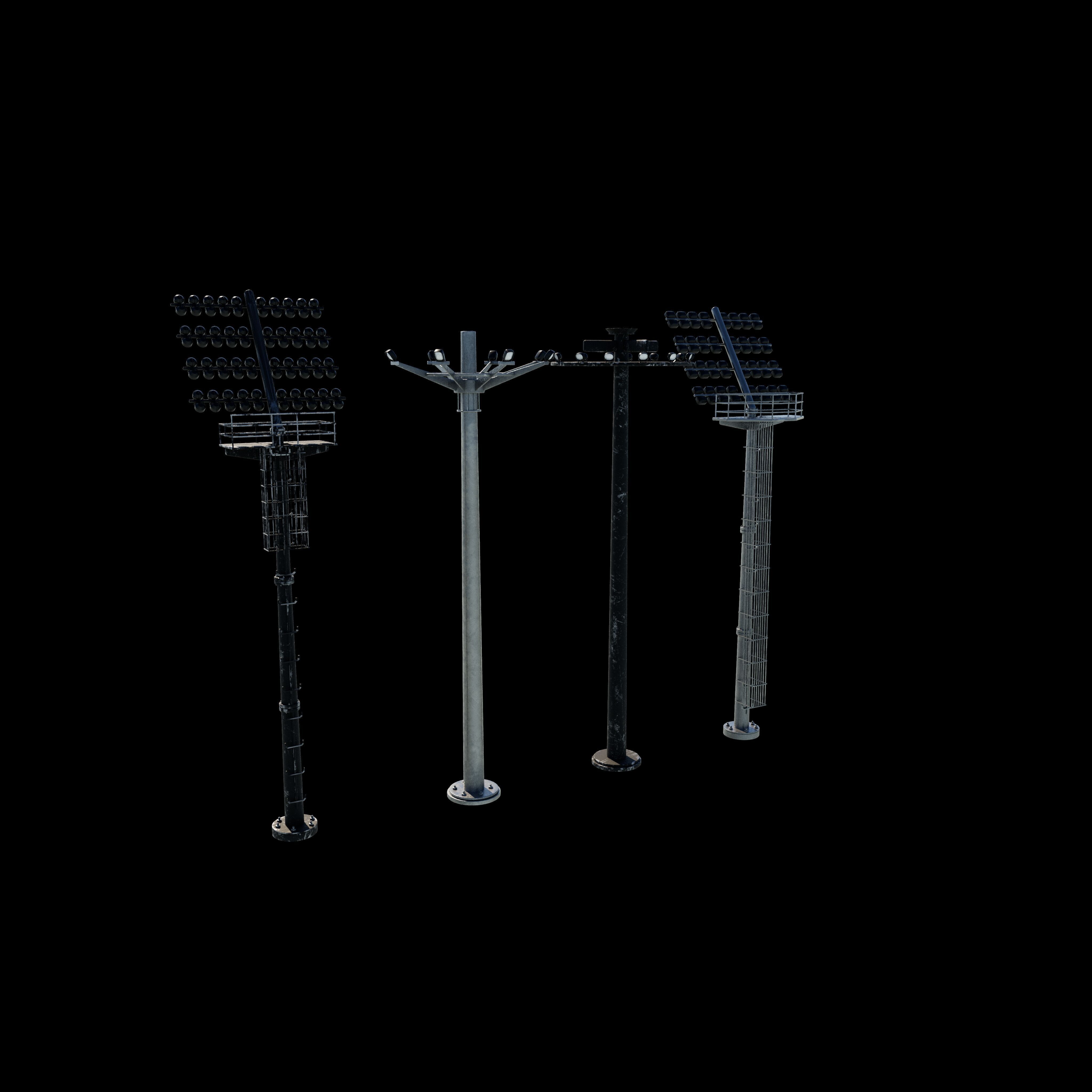 Stadium Light Tower  3D model_21