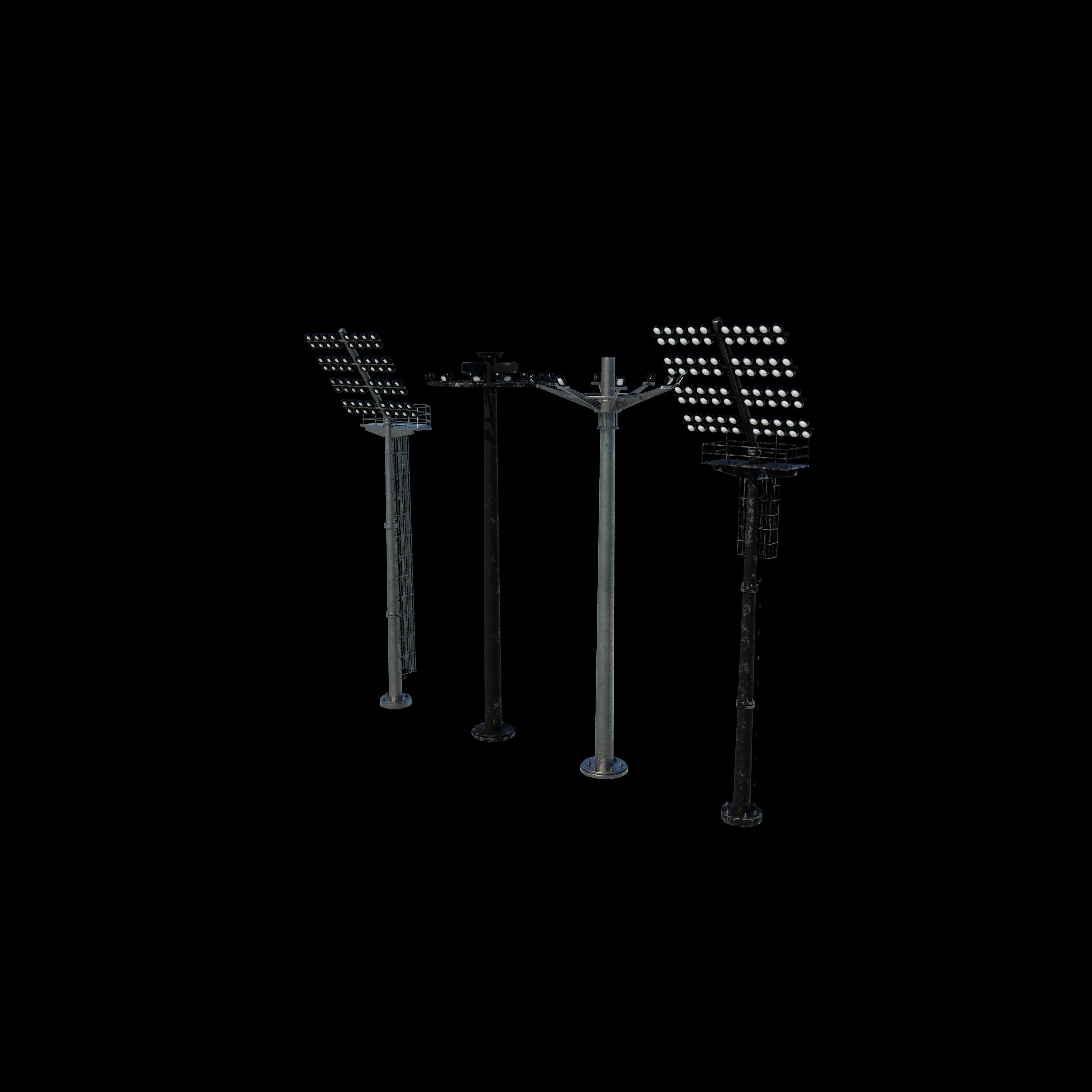Stadium Light Tower  3D model_23